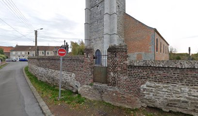 Église catholique Saint-Martin à Flines-lès-Mortagne et son Cimetière