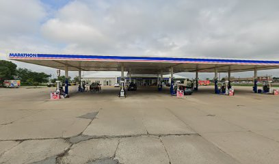 Zionsville, IN (Marathon Gas Station. Parking is available overnight as long as customers 1) do not park directly in front of the store and 2) they inform a store employee that they are parking overnight.)