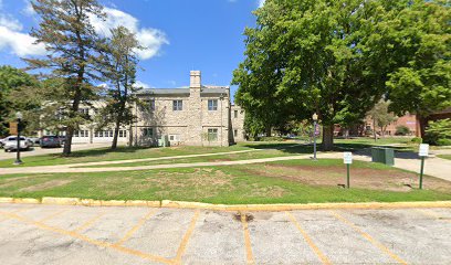 Gingko tree in front of Seymour Library, Galesburg, IL 61401