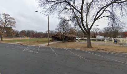 Park building with restrooms