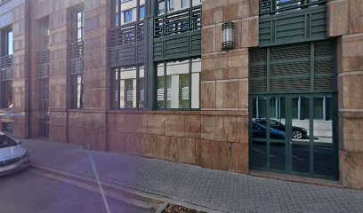 KBC hoofdkantoor Brussel - gebouw BRUhav2 - inrit parking