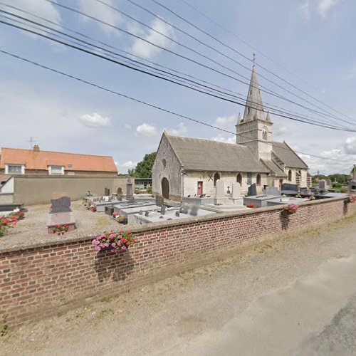 Église catholique Église catholique Saint-Wandille à Nortbécourt et son Cimetière Mentque-Nortbécourt