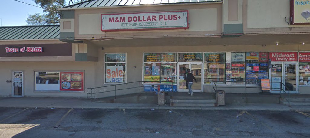 M & M Dollar Plus Inc, 2209 Grand Ave, Waukegan, IL 60085, USA, 